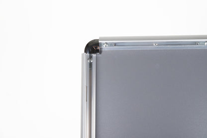 A4/A3 Silver Adjustable Floor-Standing Snap Frame Sign Holder - Max height 1200mm - Portrait or landscape