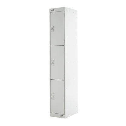 Light Grey 3 Door Steel Locker
