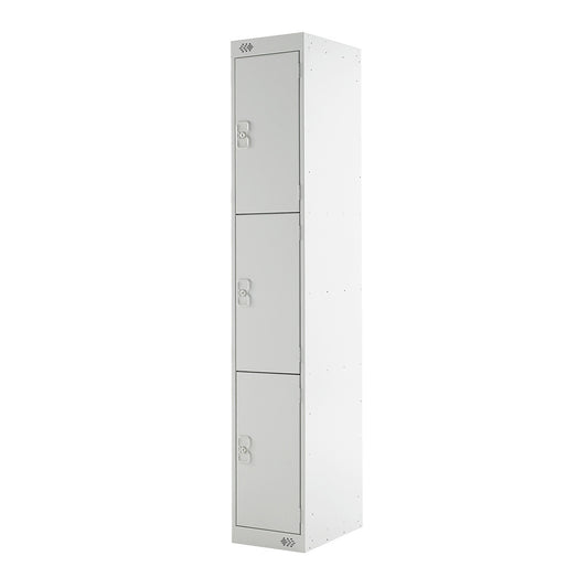 Light Grey 3 Door Steel Locker