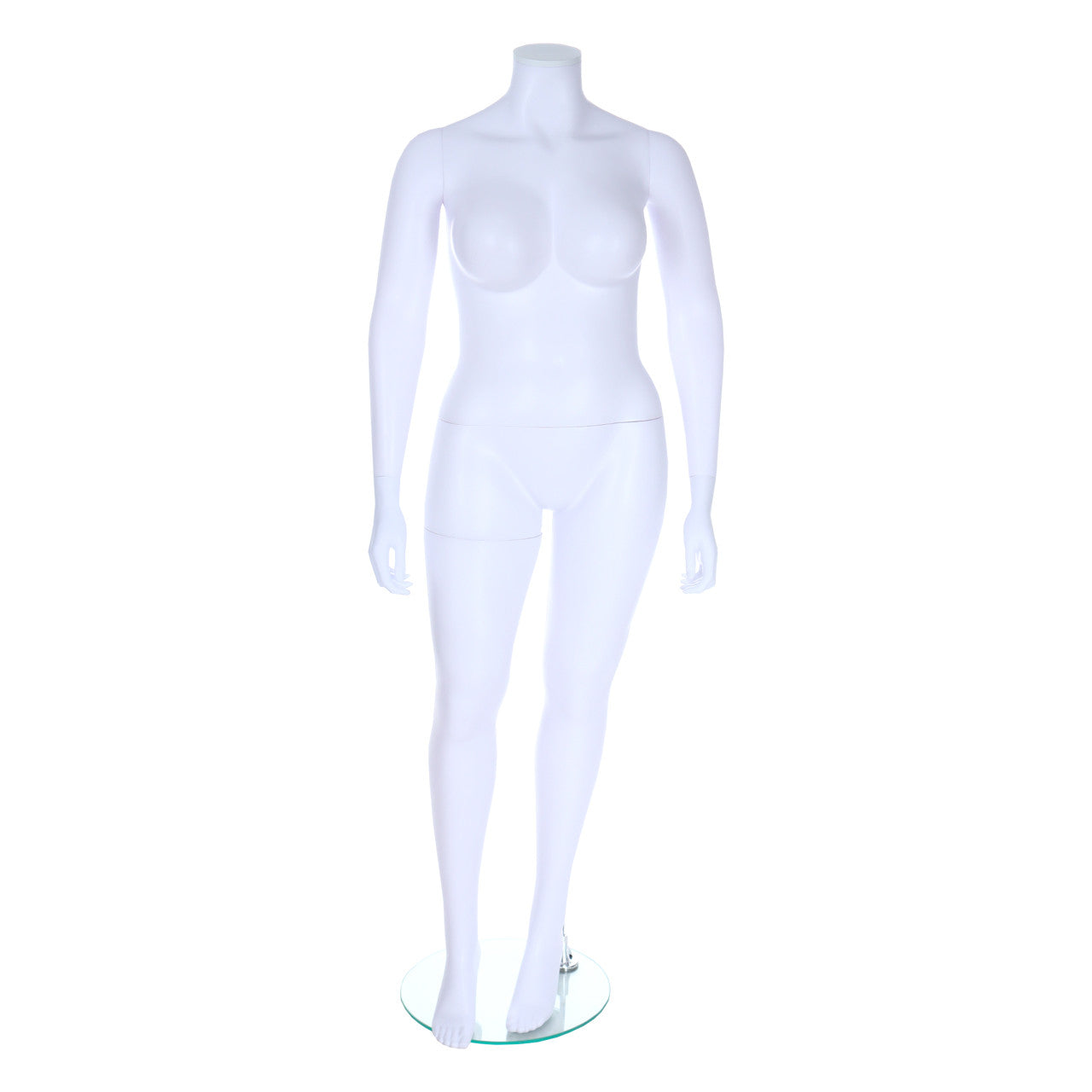 Curve Voluptuous Headless Mannequin  - Female - Matt White