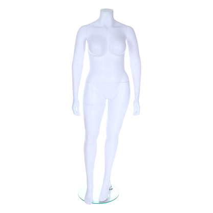 Curve Voluptuous Headless Mannequin  - Female - Matt White