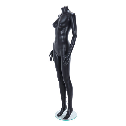 Zest Headless Mannequin - Female - Matt Black