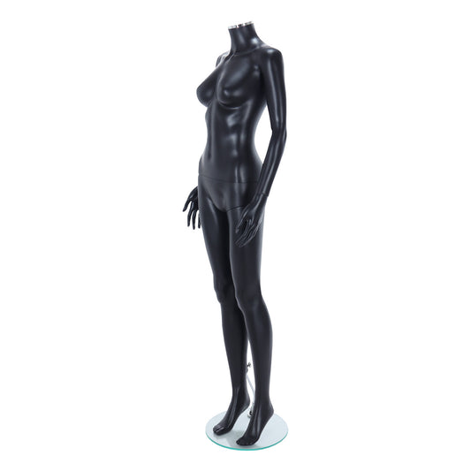 Zest Headless Mannequin - Female - Matt Black