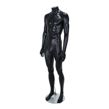 Zest Headless Mannequin - Male - Matt Black