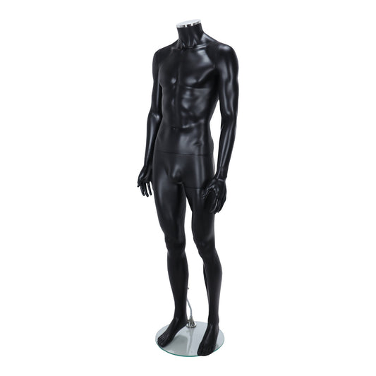 Zest Headless Mannequin - Male - Matt Black