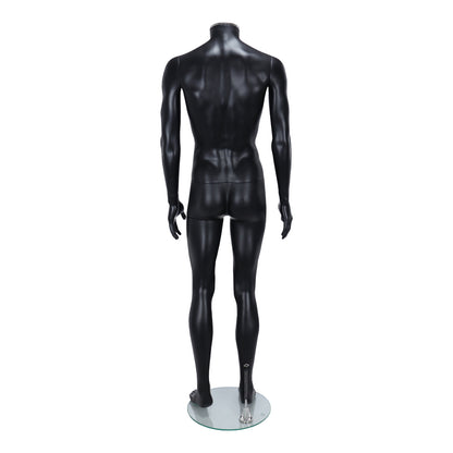 Zest Headless Mannequin - Male - Matt Black
