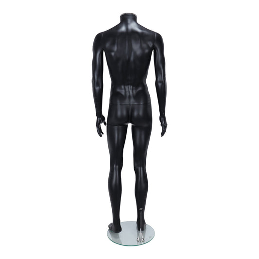 Zest Headless Mannequin - Male - Matt Black