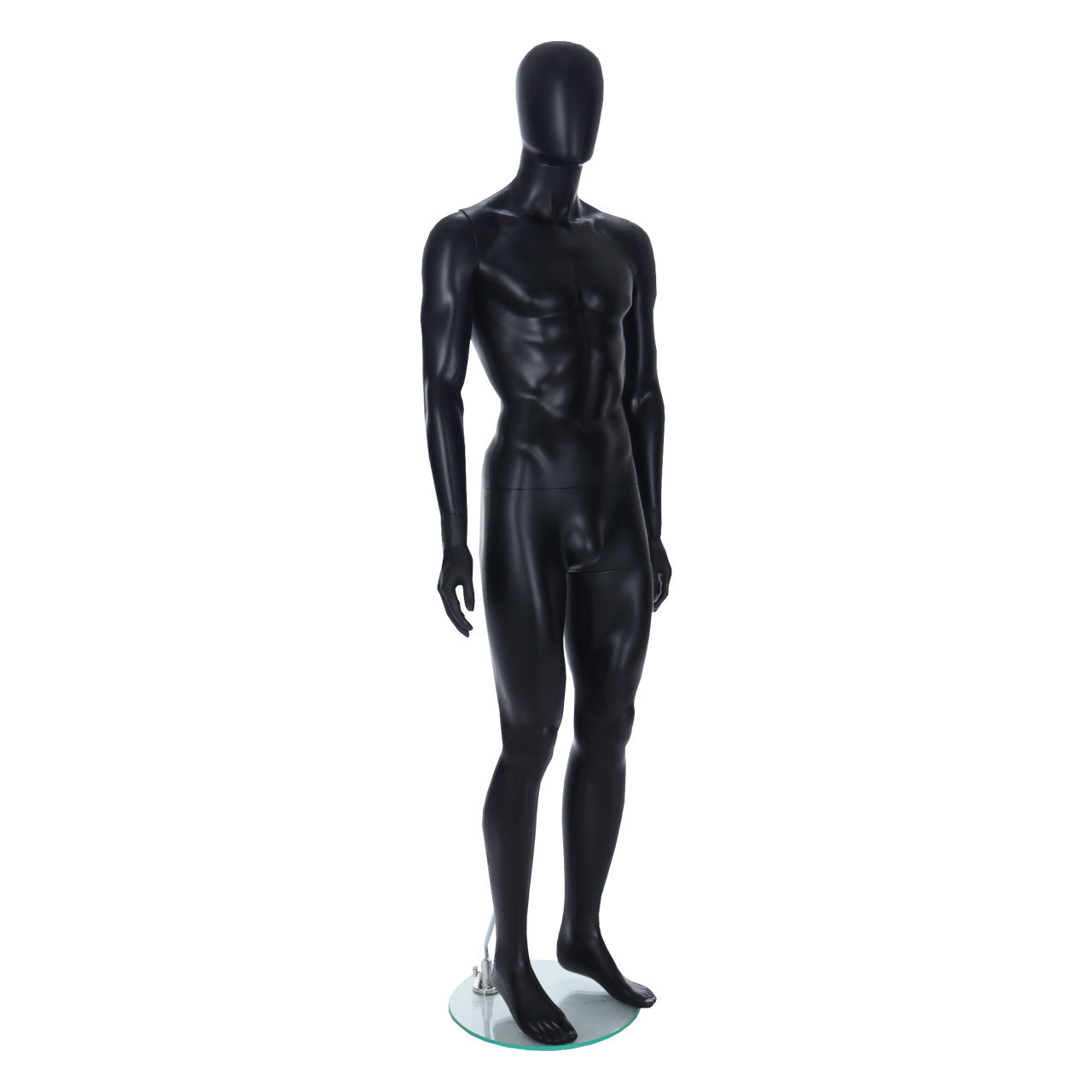 Spring Faceless Mannequin  - Male - Matt Black