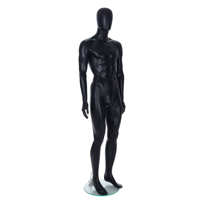 Spring Faceless Mannequin  - Male - Matt Black