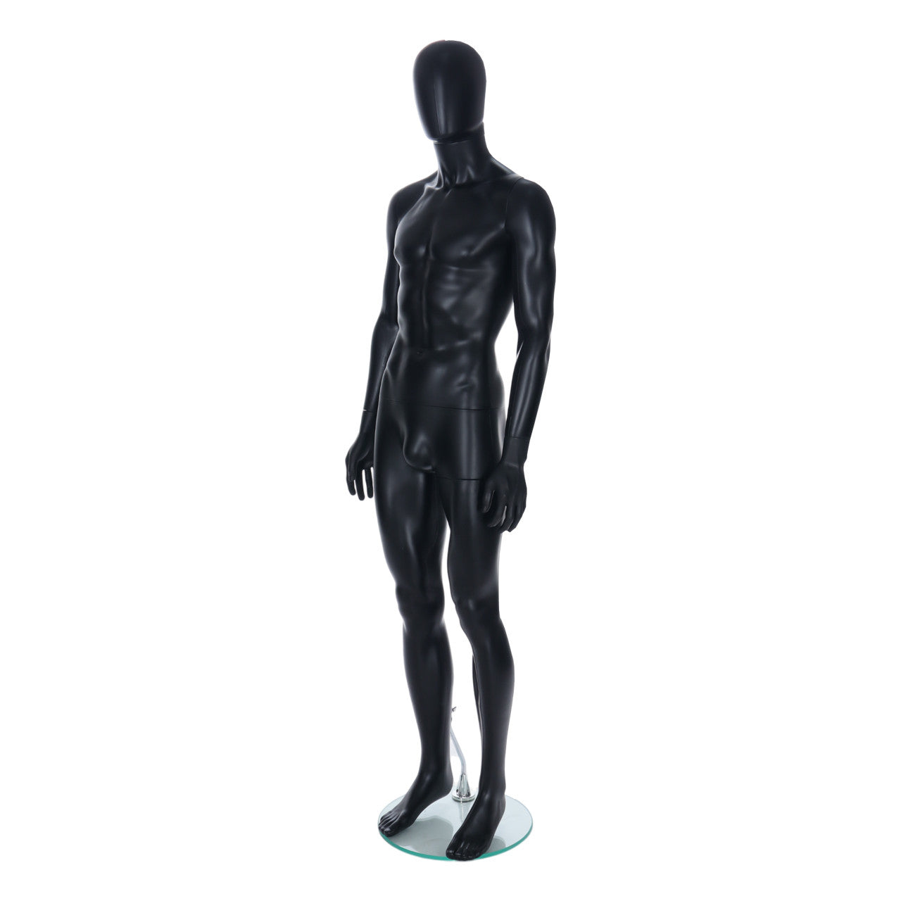 Spring Faceless Mannequin  - Male - Matt Black