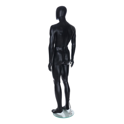 Spring Faceless Mannequin  - Male - Matt Black