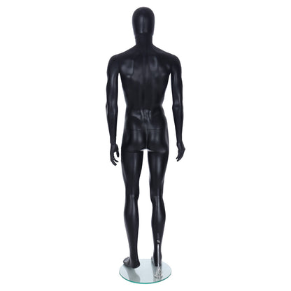 Spring Faceless Mannequin  - Male - Matt Black