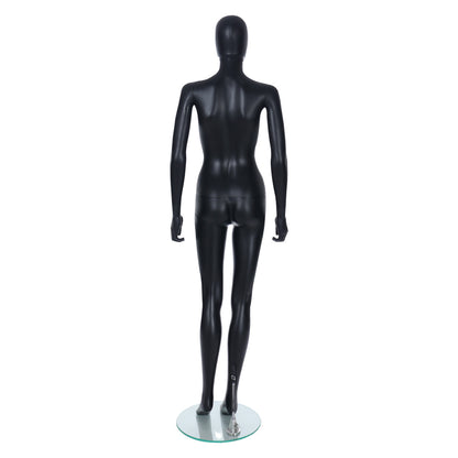 Spring Faceless Mannequin - Female - Matt Black