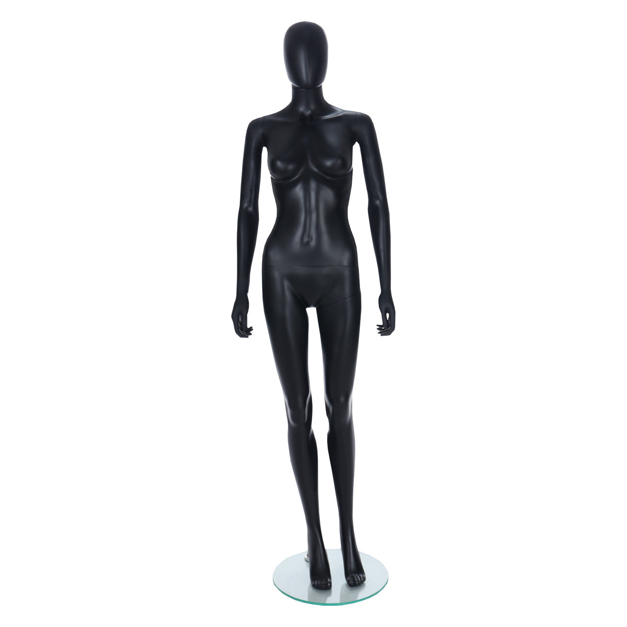 Spring Faceless Mannequin - Female - Matt Black