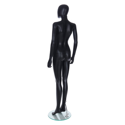 Spring Faceless Mannequin - Female - Matt Black