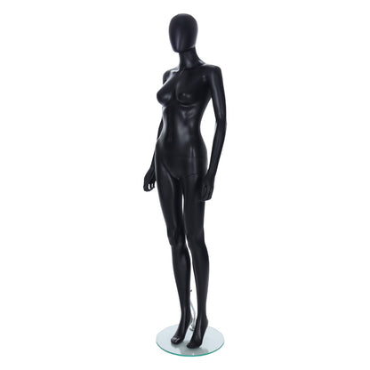 Spring Faceless Mannequin - Female - Matt Black