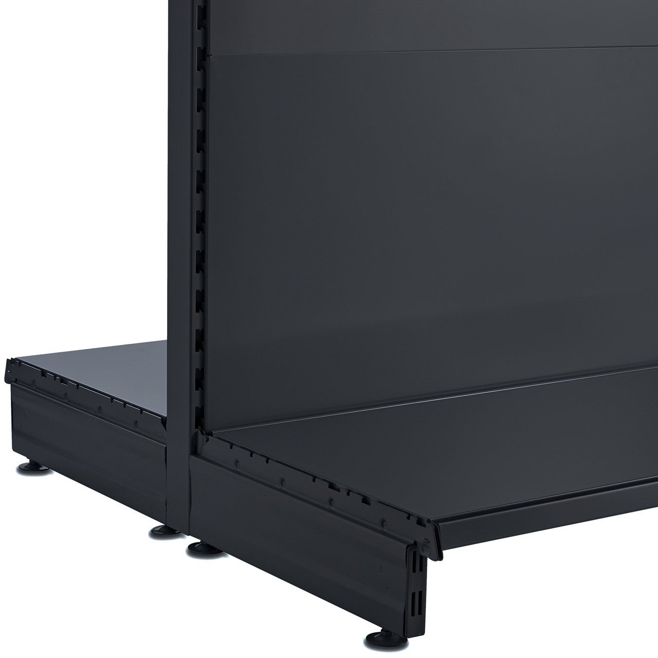Black End of Run for Retail Gondola Unit