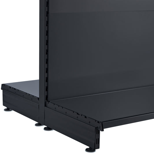 Black End of Run for Retail Gondola Unit