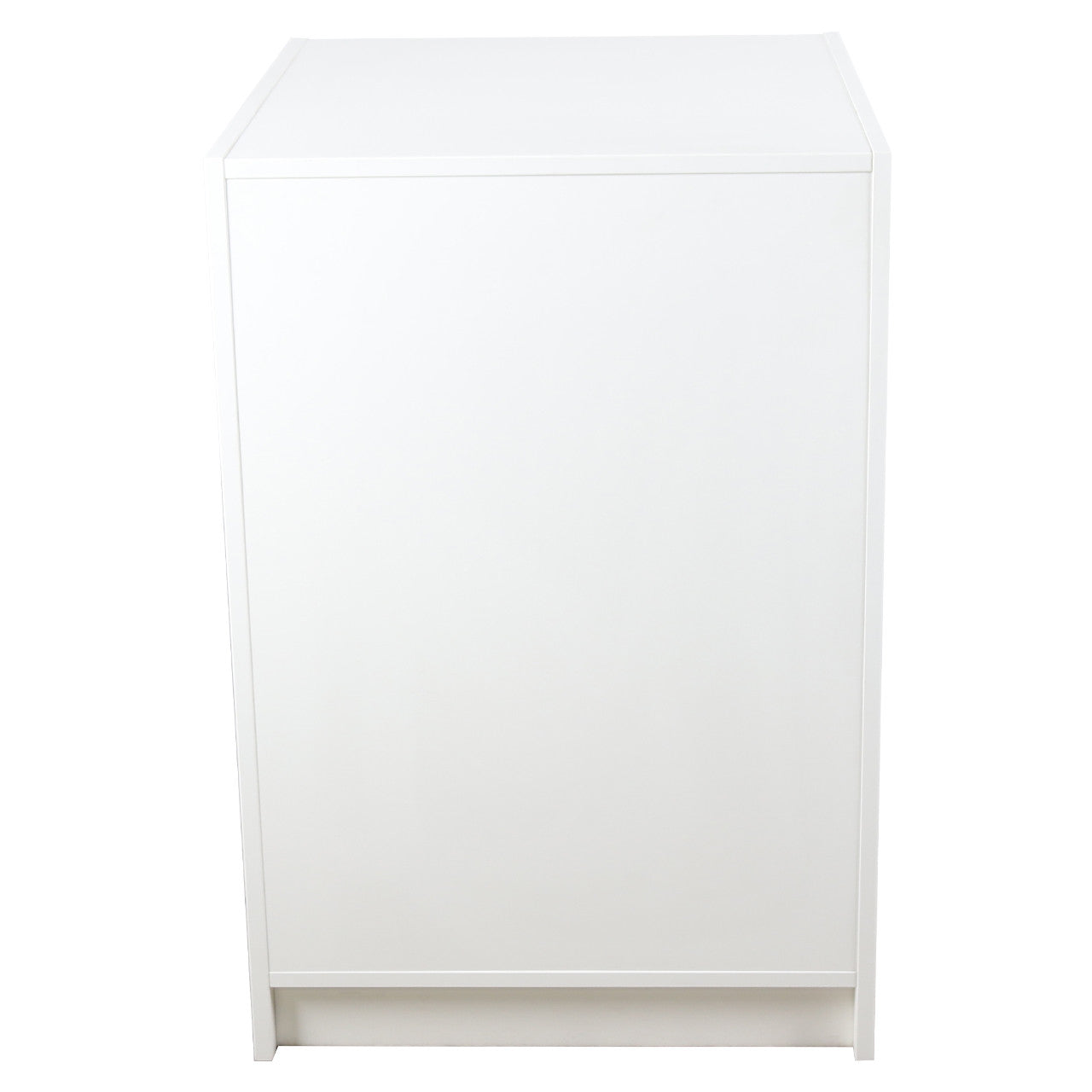 Solido White Till Unit with Lockable Cupboard and Shelf