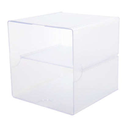 Clear Single Shelf Stackable Cube Storage Container - H152 x W152 x D152 mm