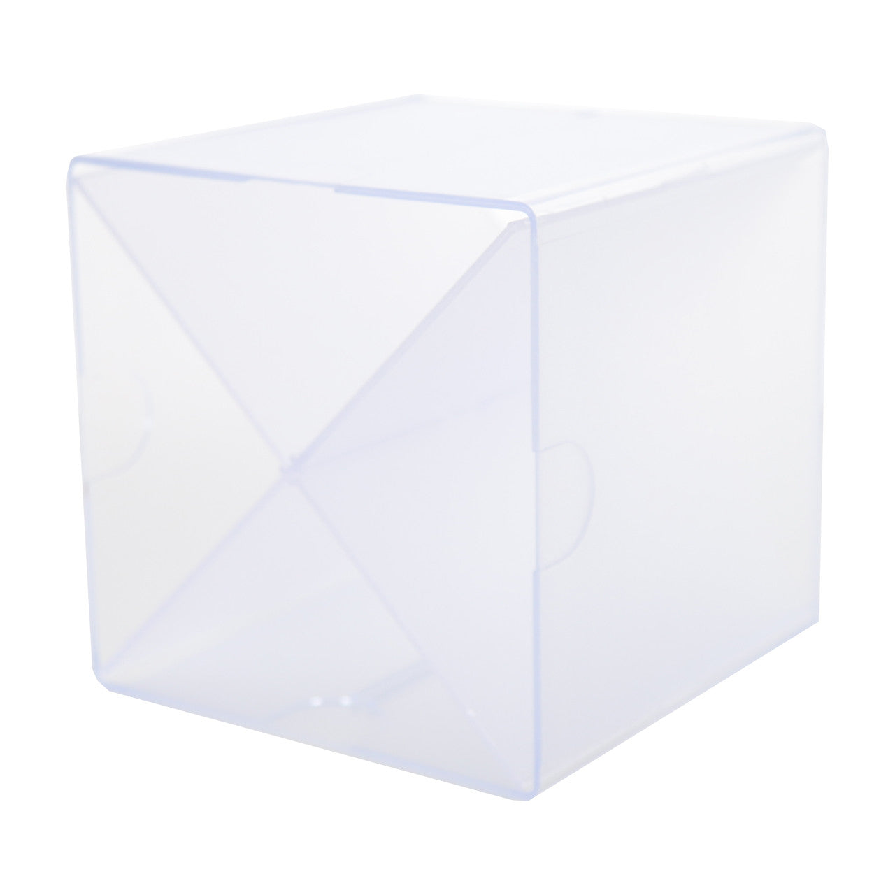 Clear X Divider Stackable Cube Storage Container - H152 x W152 x D152 mm