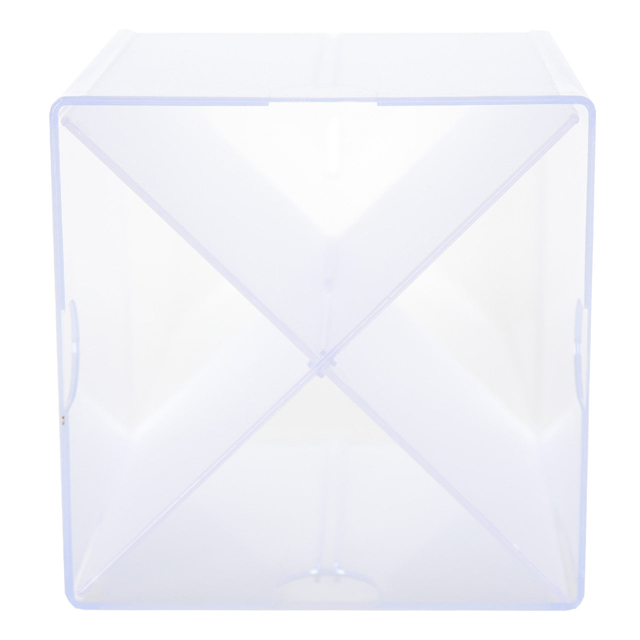 Clear X Divider Stackable Cube Storage Container - H152 x W152 x D152 mm