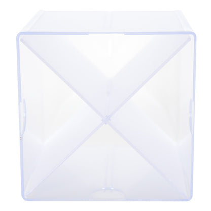Clear X Divider Stackable Cube Storage Container - H152 x W152 x D152 mm