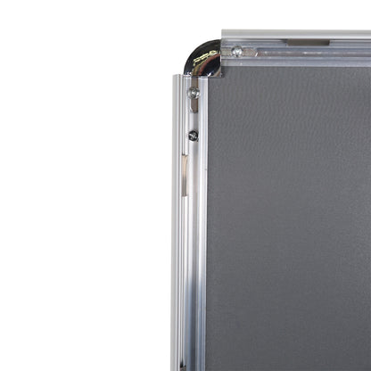 A1 Silver Snap Frame - With Round Corners - 25 mm Frame