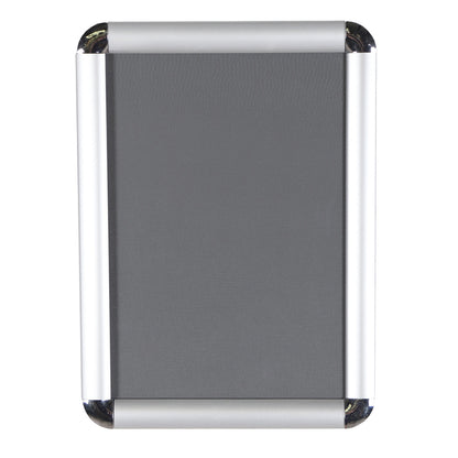 A1 Silver Snap Frame - With Round Corners - 25 mm Frame