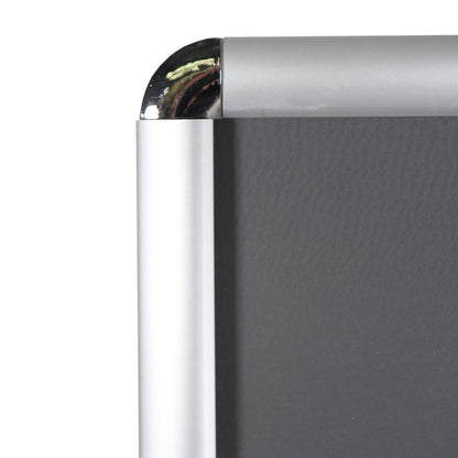 A4 Silver Snap Frame - With Round Corners - 25 mm Frame