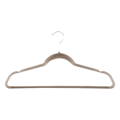 Clear Plastic Grey Hangers with Trouser Bar and Shoulder Notches - 45cm