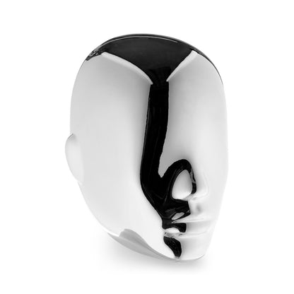 Focus Mannequin 01 - Male - Gloss White - 1 Gold Face + 1 Silver Face