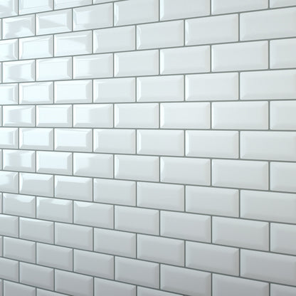 White Bevel Metro Wall Panel