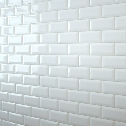 White Bevel Metro Wall Panel