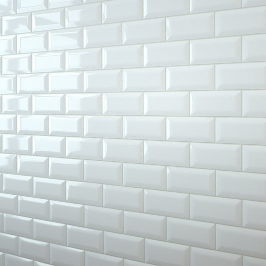White Bevel Metro Wall Panel