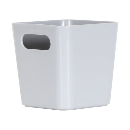 3 x Grey Square Storage Baskets