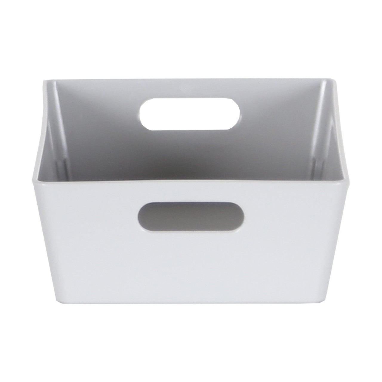 3 x Grey Small Rectangle Storage Baskets