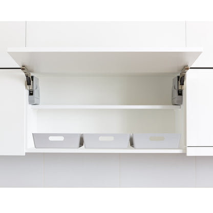 3 x Grey Small Rectangle Storage Baskets