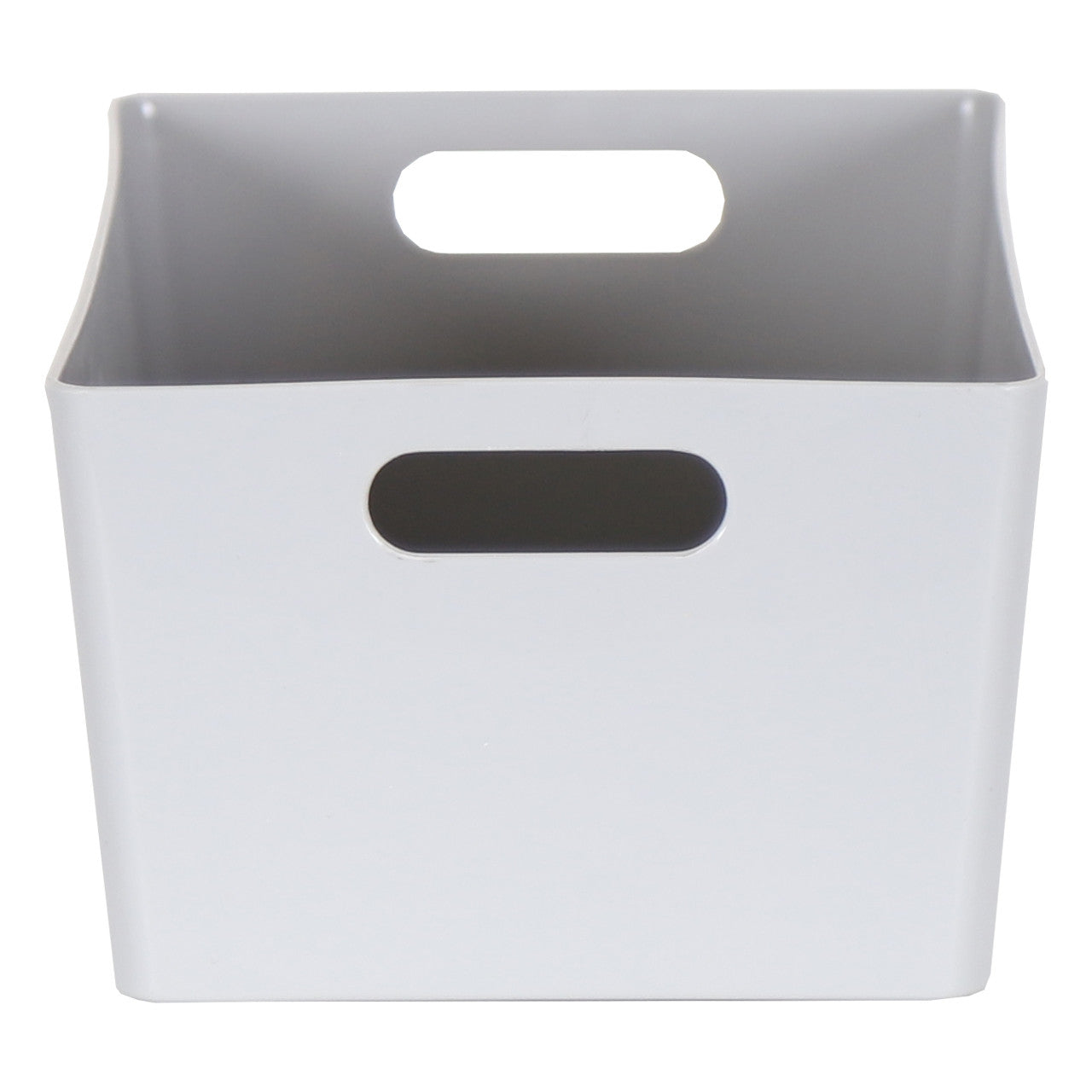 3 x Grey Deep Rectangle Storage Baskets