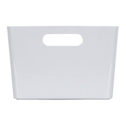 3 x Grey Deep Rectangle Storage Baskets
