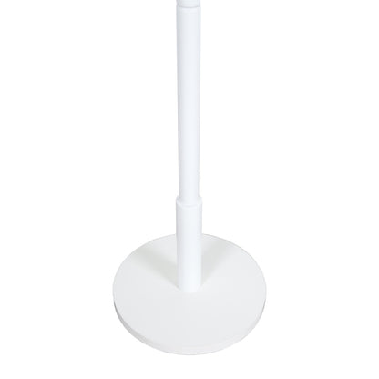 Hat & Coat Stand - 8 Hooks - White