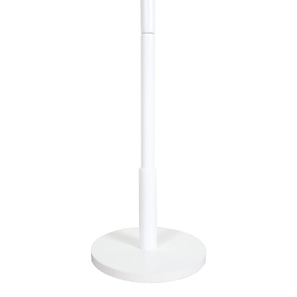 Hat & Coat Stand - 8 Hooks - White