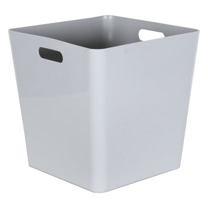 3 x Grey Large Cube Storage Baskets