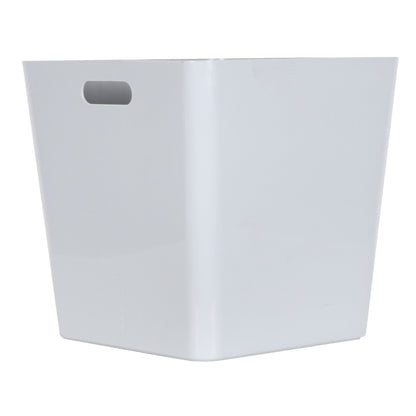3 x Grey Large Cube Storage Baskets