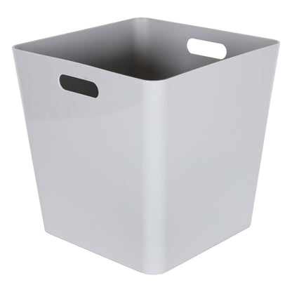 3 x Grey Large Cube Storage Baskets