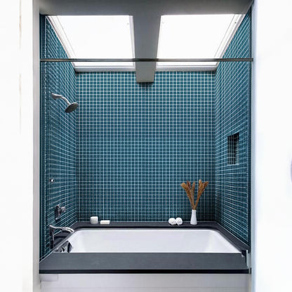 Teal Blue Mosaic Wall Panel