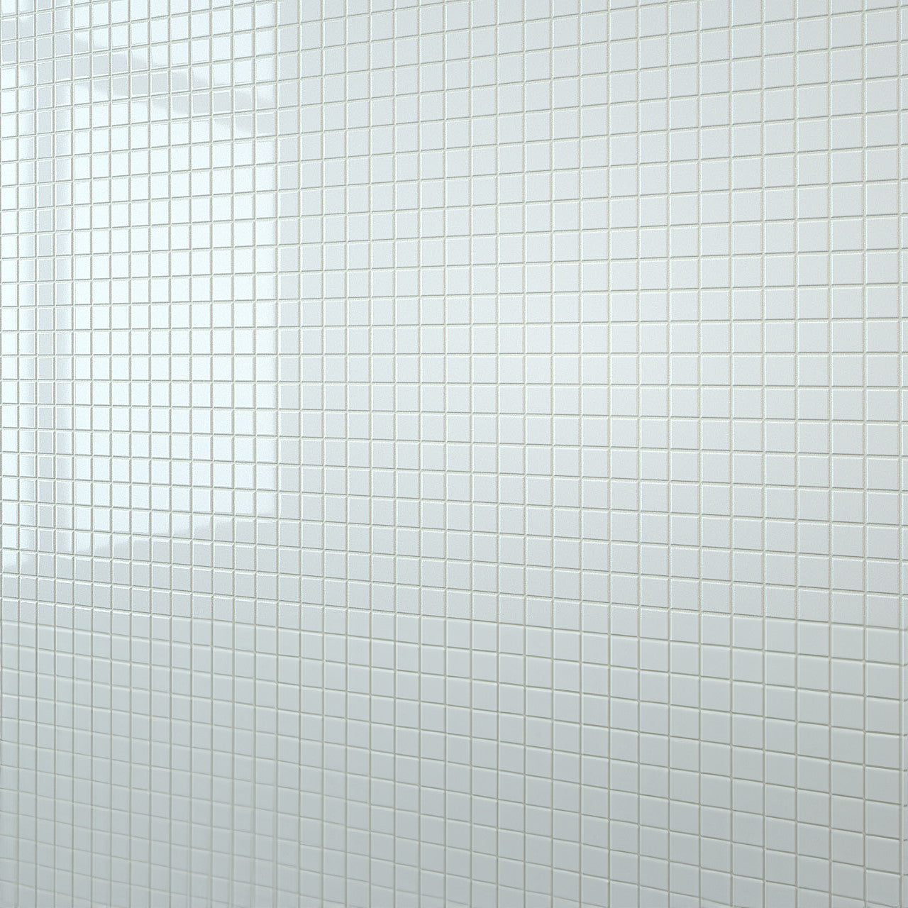 White Mosaic Wall Panel