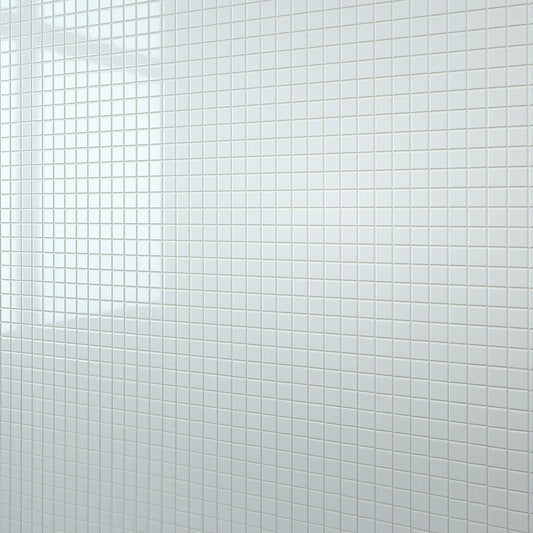 White Mosaic Wall Panel