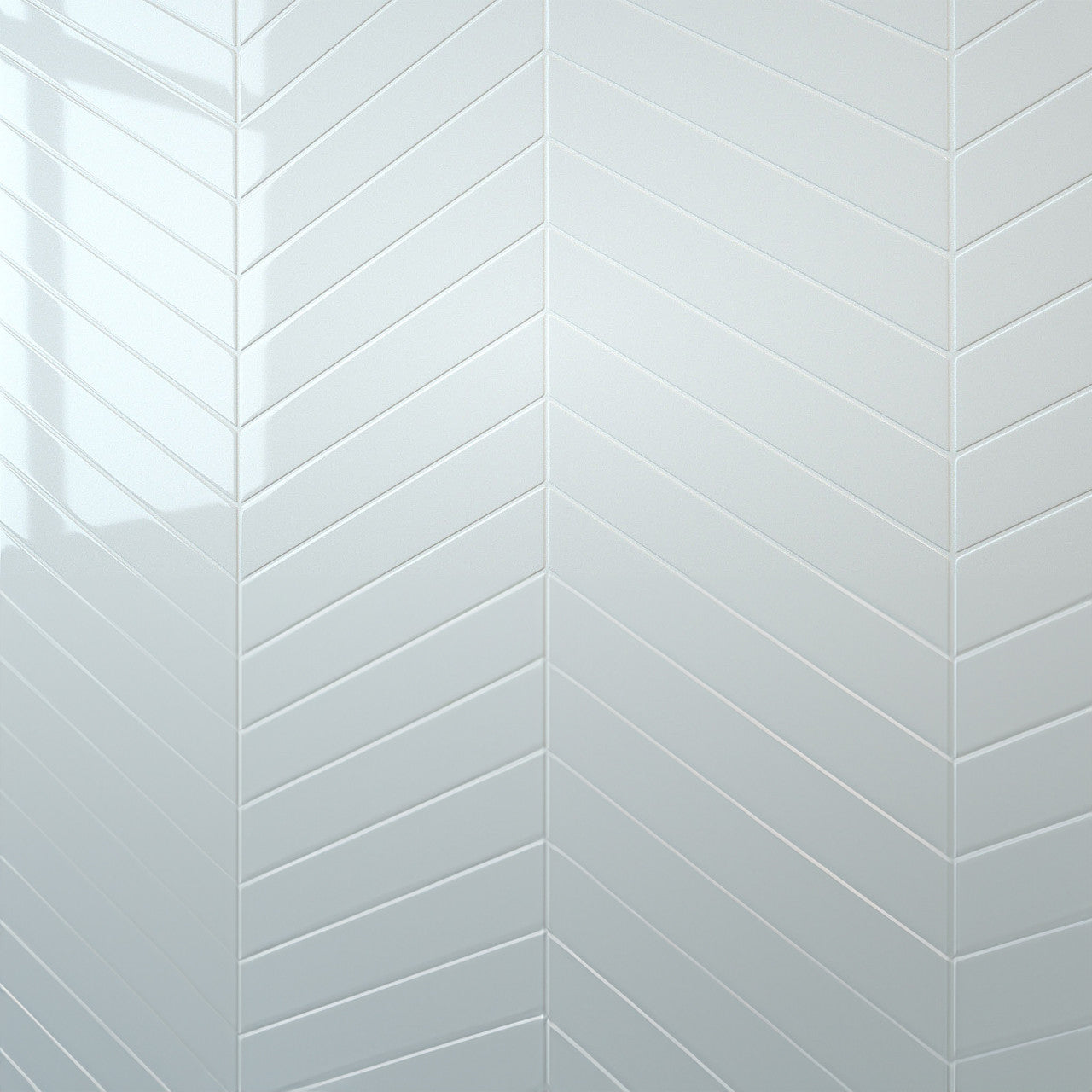 White Chevron Wall Panel