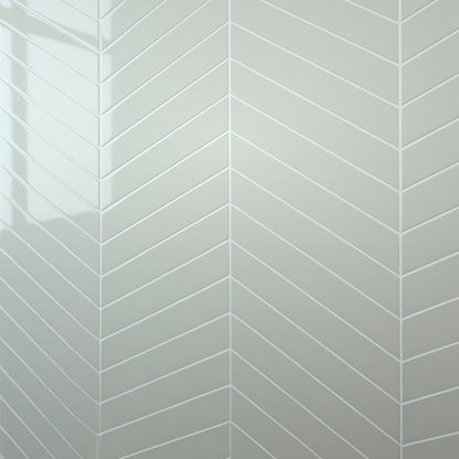 Light Grey Chevron Wall Panel